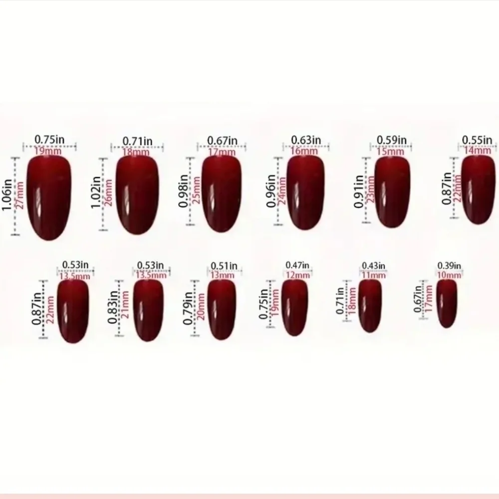 24 Pieces Fake Press On Nails
